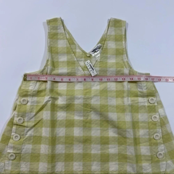 New Madewell Side Button Tank Top Gingham Check XS - Picture 9 of 9